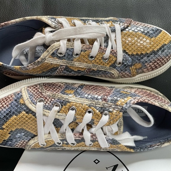 Steve Madden EMMI Platform Sneakers women shoes Multi Snake size 8 - Picture 3 of 9